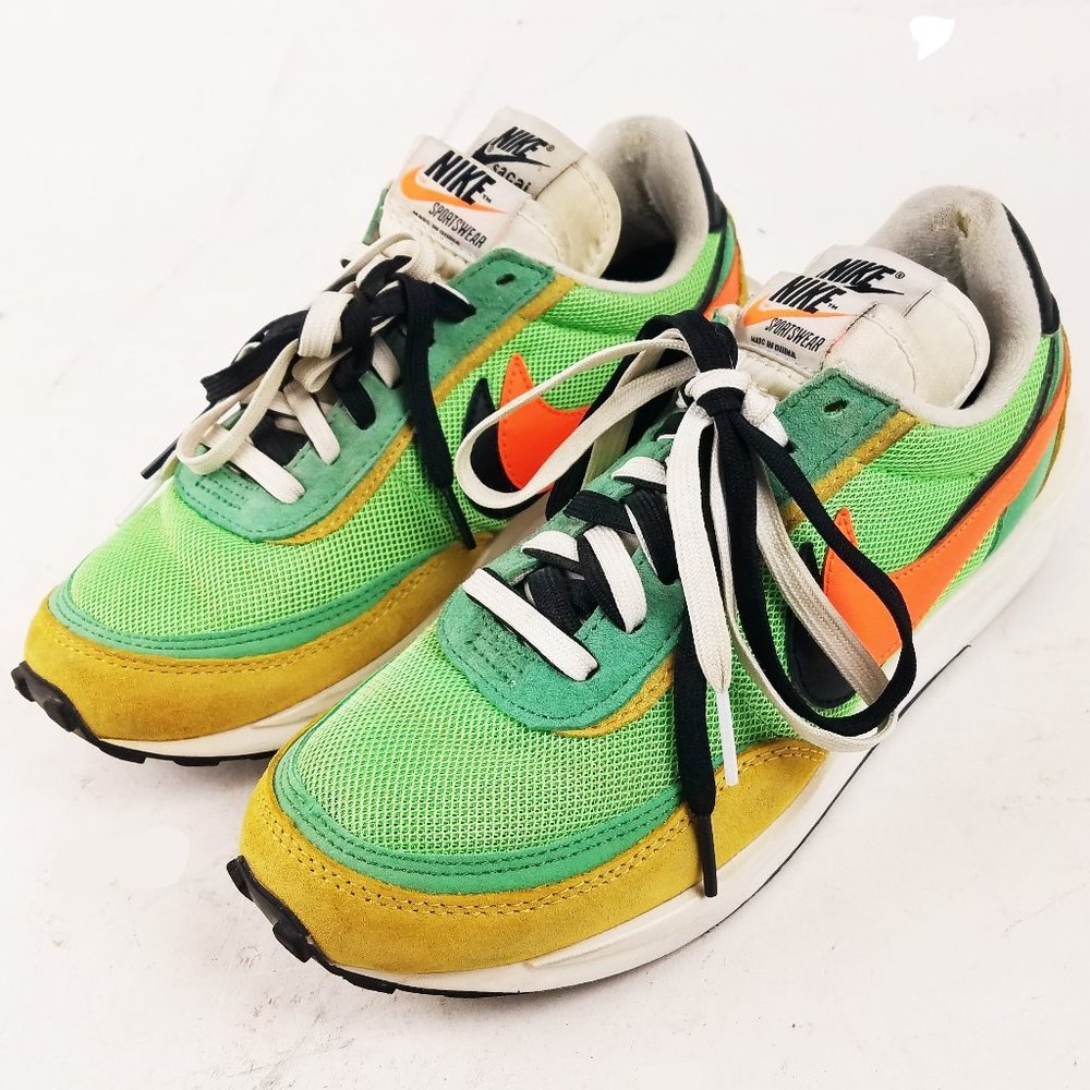 Nike X Sacai LD Waffle Green Multi Gusto BV0073-300 Mens 8 W 9.5